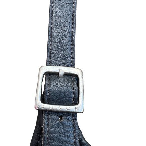 Vintage 90's Coach Legacy Crossbody Black Leather Flap Crossbody Messenger Purse - Picture 11 of 13